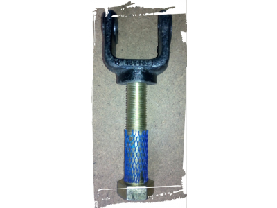 Кронштейн крепления амортизатора нижний 8х4 2-ой оси (вилка+болт) SH F3000 SHAANXI / Shacman (ШАНКСИ / Шакман) 81.43740.0145 фото 1 Орск