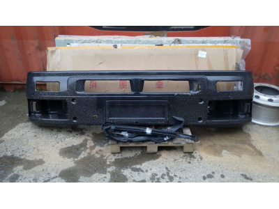 Бампер SH F2000 черный двойной металлический SHAANXI / Shacman (ШАНКСИ / Шакман) 81.41610.4114 фото 1 Орск